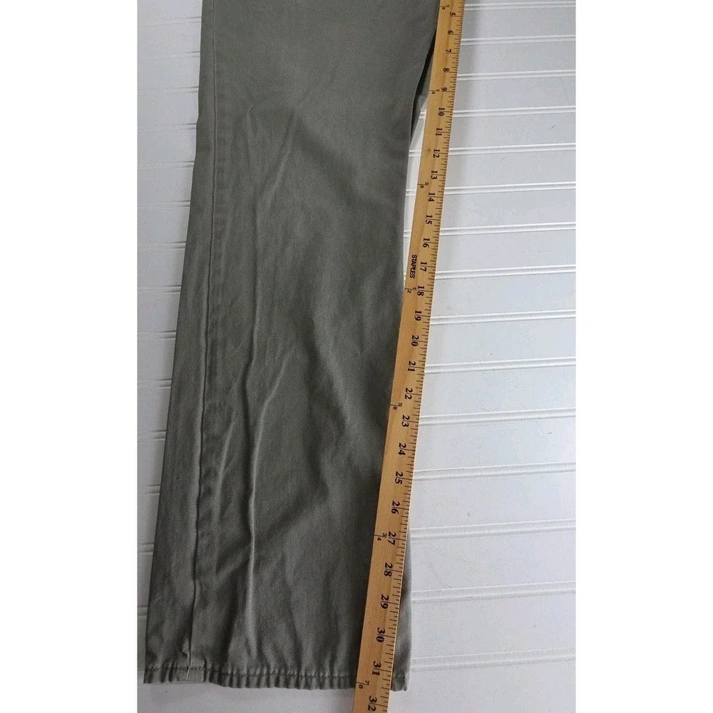 Polo Ralph Lauren Chino Pants Men's 38X32 Green 650 Straight 5 Pocket Flat Front